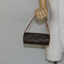 LOUIS VUITTON Monogram Papillon Pouch LV Auth BA6063-18