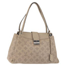 LOUIS VUITTON Monogram Mahina Sevres Bag Leather Beige M41791 LV Auth BA6064-1