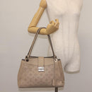 LOUIS VUITTON Monogram Mahina Sevres Bag Leather Beige M41791 LV Auth BA6064-26