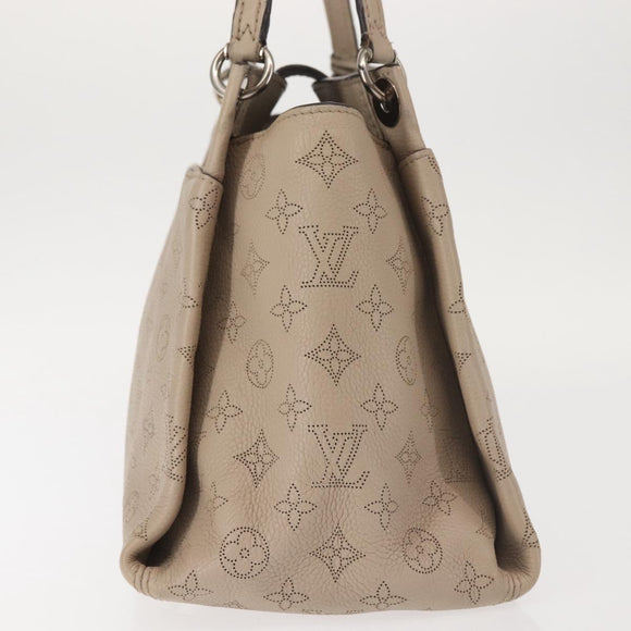 LOUIS VUITTON Monogram Mahina Sevres Bag Leather Beige M41791 LV Auth BA6064