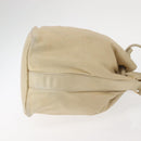 CHANEL Chain Shoulder Bag Lamb Skin Beige Gold CC Auth BA6065-4