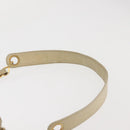 CHANEL Chain Shoulder Bag Lamb Skin Beige Gold CC Auth BA6065-8