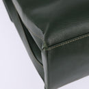 LOEWE Velazquez Hand Bag Suede Leather 2way Green Gold Auth BA6067-16