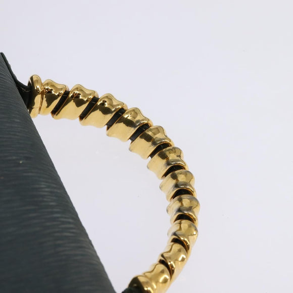 LOEWE Velazquez Hand Bag Suede Leather 2way Green Gold Auth BA6067