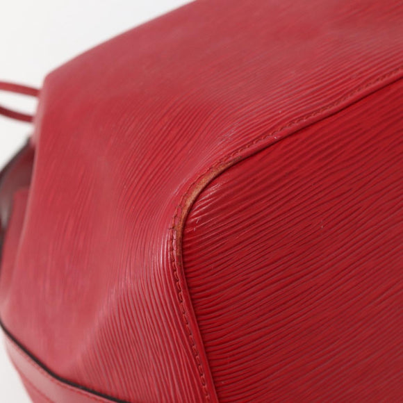 LOUIS VUITTON Epi Petit Noe Shoulder Bag Red M44107 LV Auth BA6069