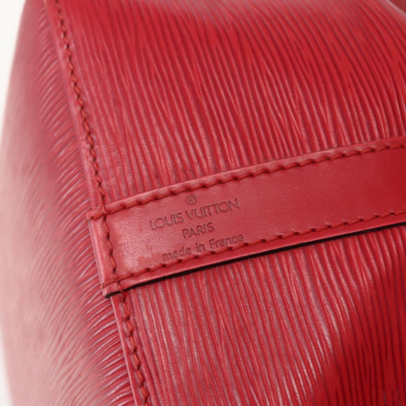 LOUIS VUITTON Epi Petit Noe Shoulder Bag Red M44107 LV Auth BA6069