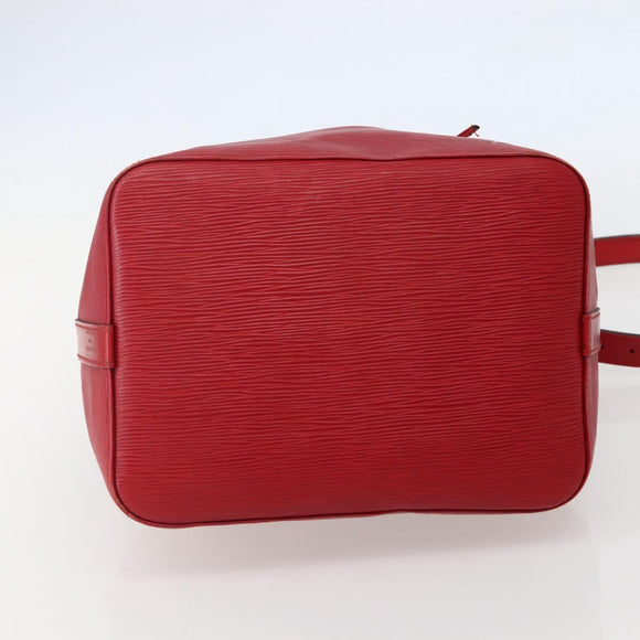LOUIS VUITTON Epi Petit Noe Shoulder Bag Red M44107 LV Auth BA6069