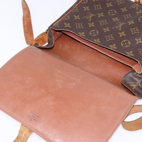 LOUIS VUITTON Monogram Cartouchiere GM Shoulder Bag M51252 LV Auth BA6070