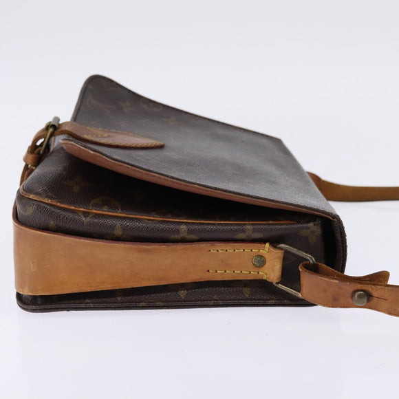 LOUIS VUITTON Monogram Cartouchiere GM Shoulder Bag M51252 LV Auth BA6070