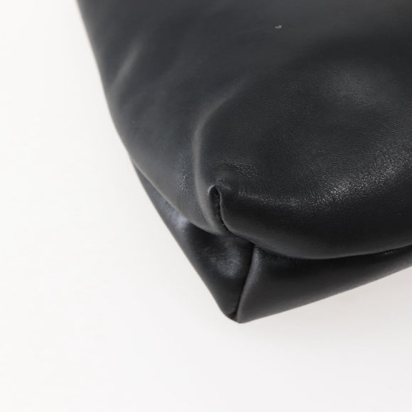 Salvatore Ferragamo Vala Shoulder Bag Leather Black Gold Auth BA6076