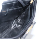 Salvatore Ferragamo Vala Shoulder Bag Leather Black Gold Auth BA6076-17