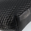 BALLY Hand Bag Leather Black Gold Auth BA6078-16