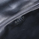BALLY Hand Bag Leather Black Gold Auth BA6078-17