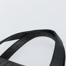 BALLY Hand Bag Leather Black Gold Auth BA6078-8