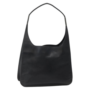 GUCCI Shoulder Bag Leather Black Silver 001 3167 Auth BA6079