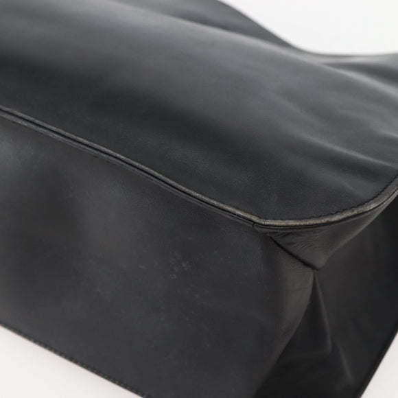 GUCCI Shoulder Bag Leather Black Silver 001 3167 Auth BA6079