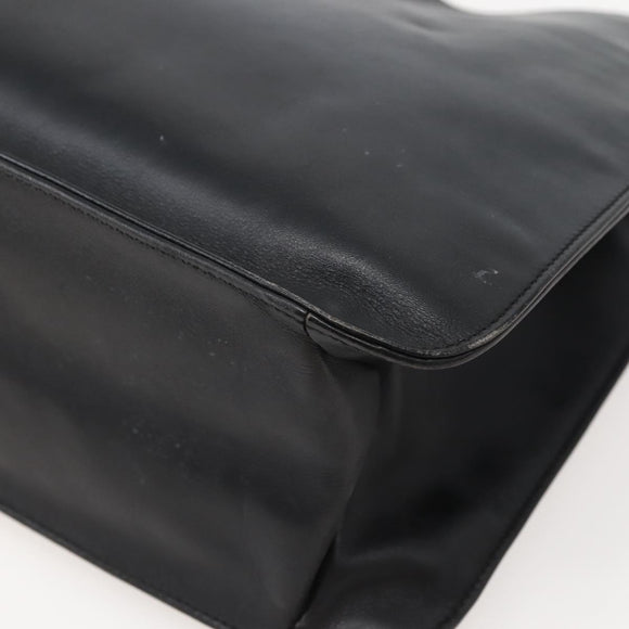 GUCCI Shoulder Bag Leather Black Silver 001 3167 Auth BA6079