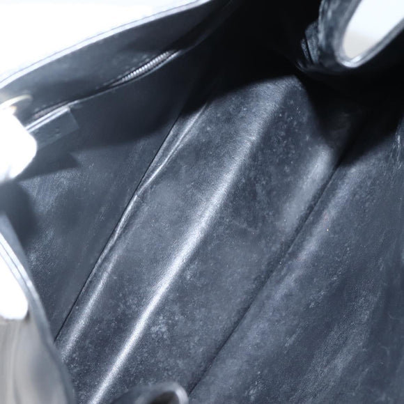 GUCCI Shoulder Bag Leather Black Silver 001 3167 Auth BA6079