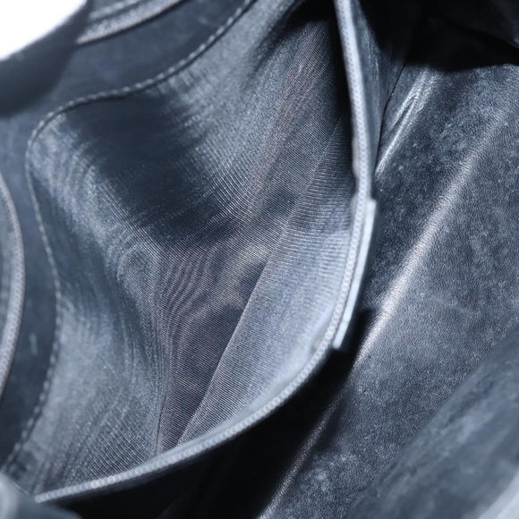 GUCCI Shoulder Bag Leather Black Silver 001 3167 Auth BA6079