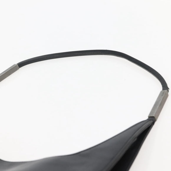 GUCCI Shoulder Bag Leather Black Silver 001 3167 Auth BA6079