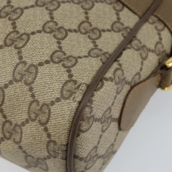 GUCCI GG Supreme Web Sherry Line Shoulder Bag PVC Beige 119 02 088 Auth BA6080