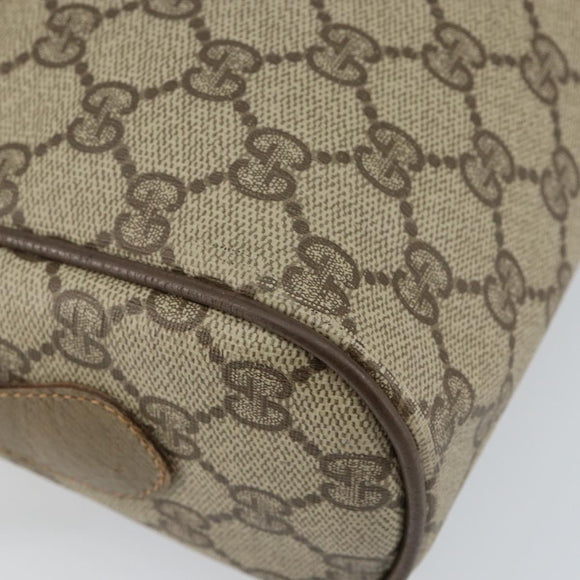 GUCCI GG Supreme Web Sherry Line Shoulder Bag PVC Beige 119 02 088 Auth BA6080