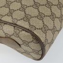 GUCCI GG Supreme Web Sherry Line Shoulder Bag PVC Beige 119 02 088 Auth BA6080-16
