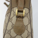 GUCCI GG Supreme Web Sherry Line Shoulder Bag PVC Beige 119 02 088 Auth BA6080-17