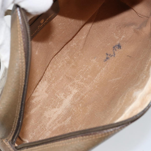 GUCCI GG Supreme Web Sherry Line Shoulder Bag PVC Beige 119 02 088 Auth BA6080