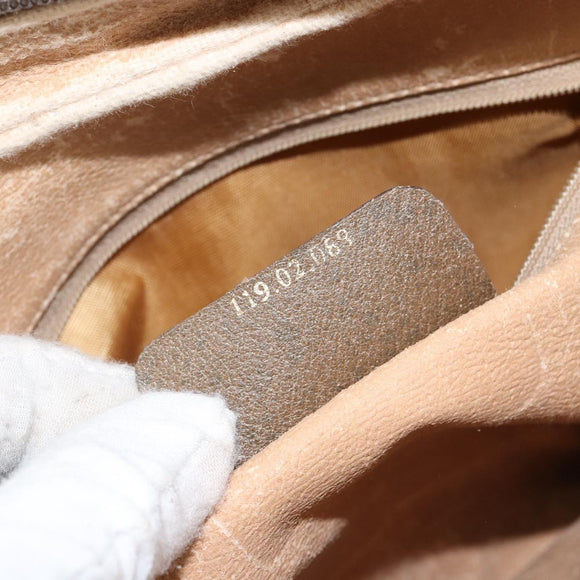 GUCCI GG Supreme Web Sherry Line Shoulder Bag PVC Beige 119 02 088 Auth BA6080