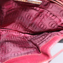 CARTIER Shoulder Bag Leather Bordeaux Gold Auth BA6081-18