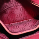 CARTIER Shoulder Bag Leather Bordeaux Gold Auth BA6081-20