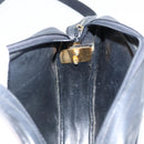 Christian Dior Shoulder Bag Leather Navy Gold Auth BA6082-18