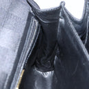 FENDI Pecan Canvas Hand Bag Black Gold Auth BA6083-19