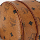 MCM Logogram Vicetos Shoulder Bag PVC Leather Brown Gold Auth BA6085-15