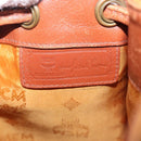 MCM Logogram Vicetos Shoulder Bag PVC Leather Brown Gold Auth BA6085-18