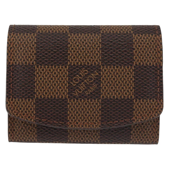 LOUIS VUITTON Damier Ebene Cuffs Cuff Case LV Auth BA6087