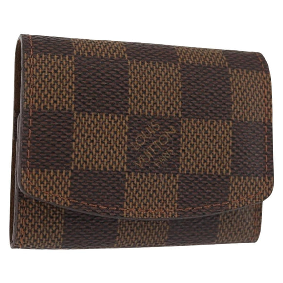 LOUIS VUITTON Damier Ebene Cuffs Cuff Case LV Auth BA6088