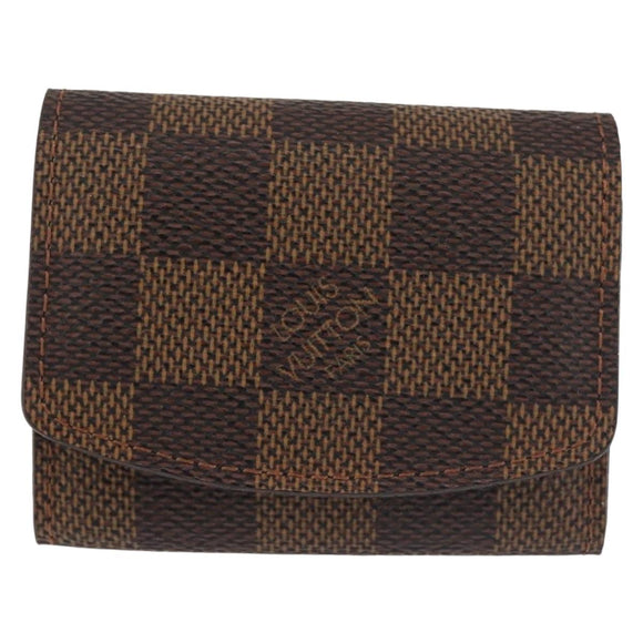 LOUIS VUITTON Damier Ebene Cuffs Cuff Case LV Auth BA6088