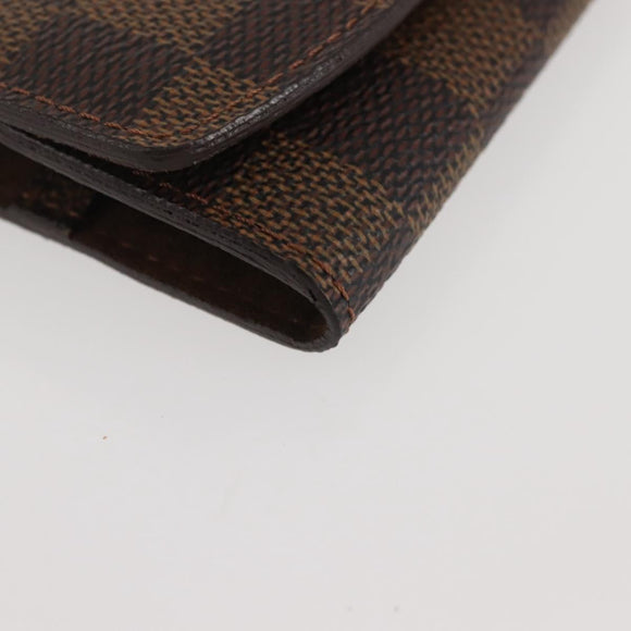 LOUIS VUITTON Damier Ebene Cuffs Cuff Case LV Auth BA6088