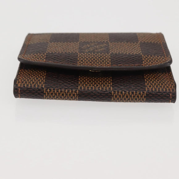 LOUIS VUITTON Damier Ebene Cuffs Cuff Case LV Auth BA6089
