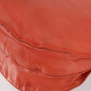 LOEWE Shoulder Bag Leather Orange Gold Auth BA6091-15