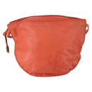 LOEWE Shoulder Bag Leather Orange Gold Auth BA6091-13