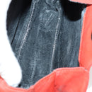 LOEWE Shoulder Bag Leather Orange Gold Auth BA6091-22