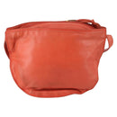 LOEWE Shoulder Bag Leather Orange Gold Auth BA6091-2