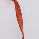 LOEWE Shoulder Bag Leather Orange Gold Auth BA6091-8