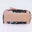 DOLCE&GABBANA Hand Bag Canvas Black Gold Auth BA6092-5