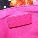 DOLCE&GABBANA Hand Bag Canvas Black Gold Auth BA6092-19