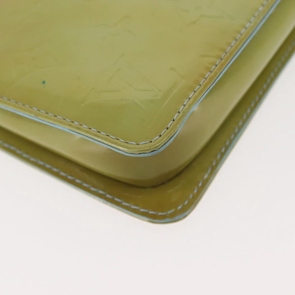 LOUIS VUITTON Monogram Vernis Lexington Pouch Baby Blue M91011 LV Auth BA6095