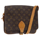 LOUIS VUITTON Monogram Cartouchiere GM Shoulder Bag M51252 LV Auth BA6097-1